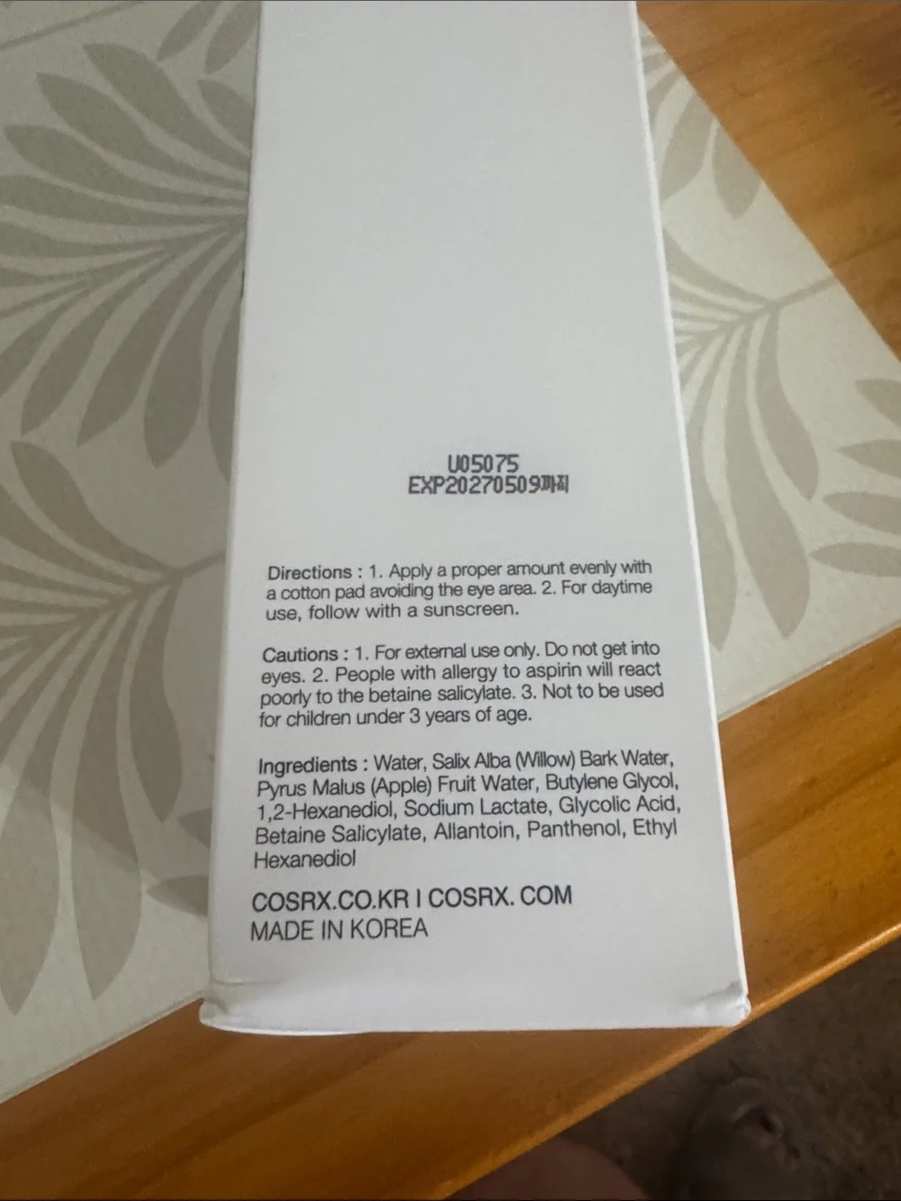 COSRX Clarifying Treatment Toner
